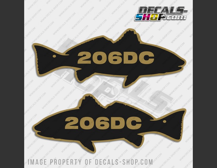 Sea Fox 206DC Boat Gold Logo Decal Set of 2 x 10.75" Sea Fox 206DC Boat Gold Logo Decal Set of 2 x 10.75"